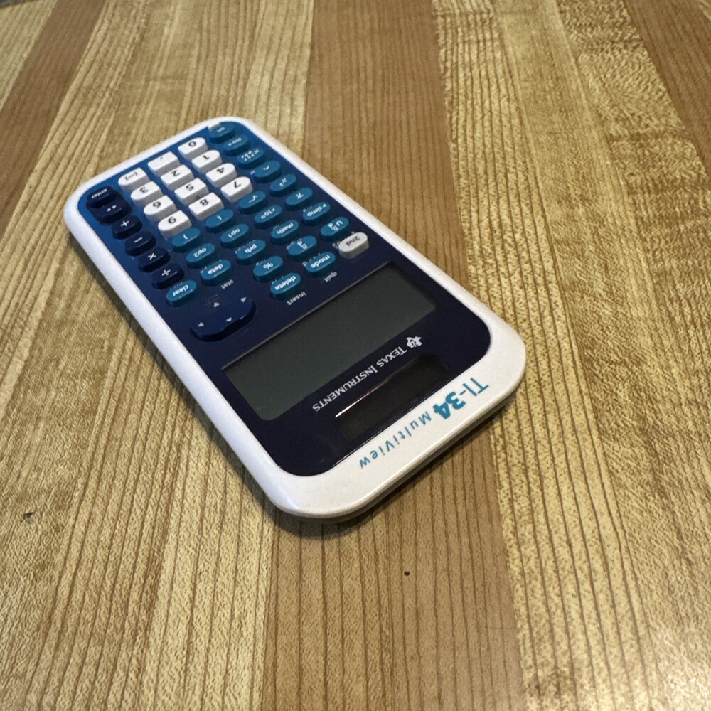 Texas Instruments TI-34 MultiView Scientific Calculator - Blue/White New Battery - Picture 4 of 10